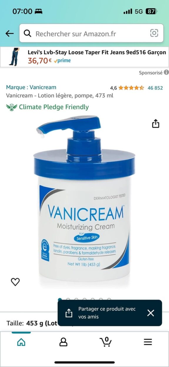 Vanicream Tretinoin cream tube