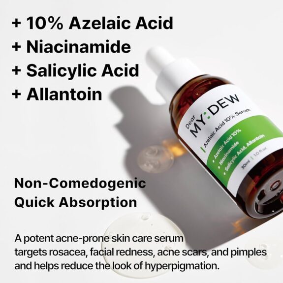 Salicylic Acid, Niacinamide & Azelaic Acid serum bottle