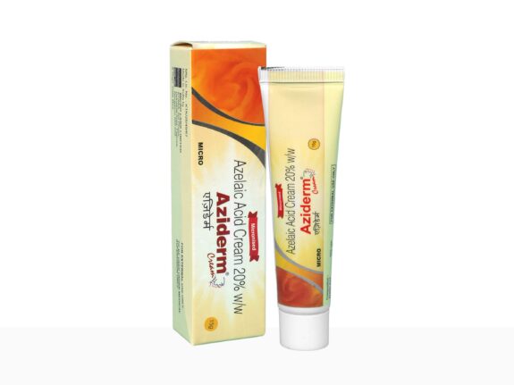 Aziderm Cream tube.