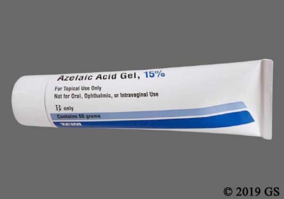 Finacea 15% Azelaic Acid Gel, OTC acne treatment.
