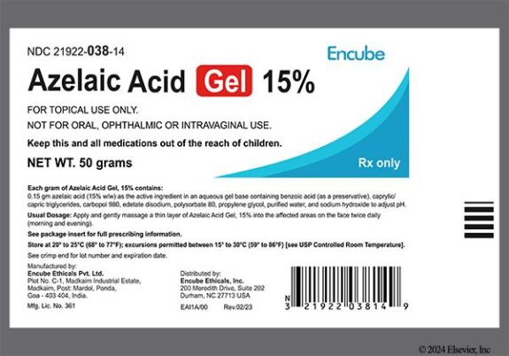 Prescription Azelaic Acid Gel, 15%