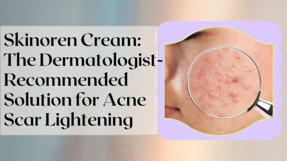 Skinoren cream for dark spot treatment.