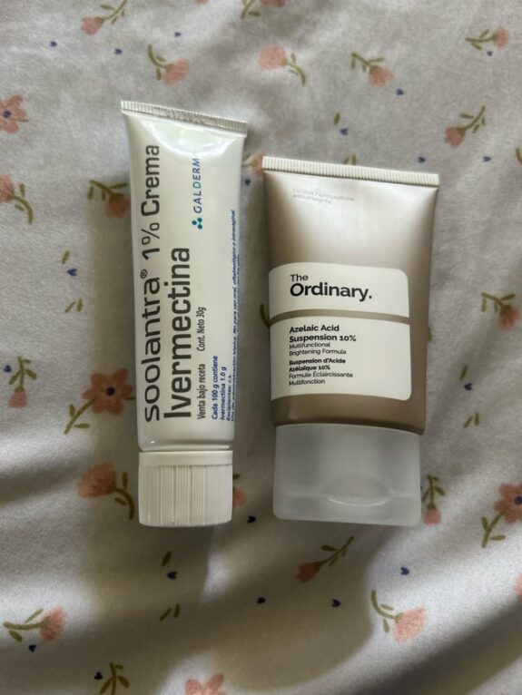 Soolantra and Azelaic Acid topical treatment.